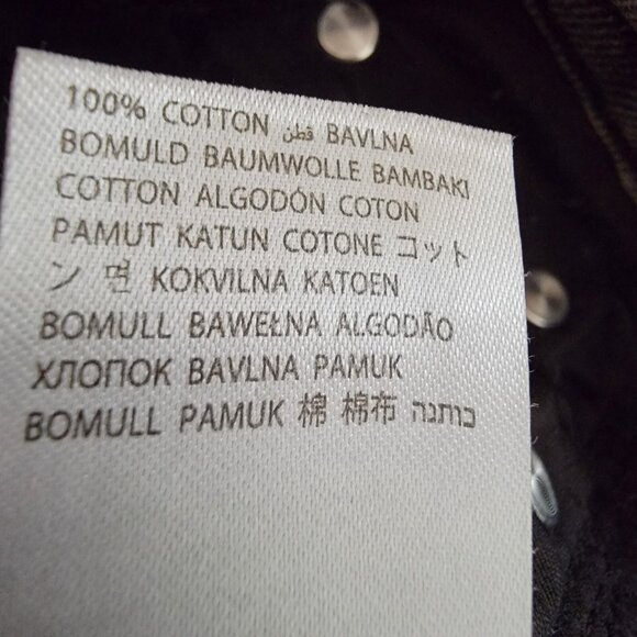 Adika Jeans Colorblock Two Tone Black Gray Retro 80s 90s Y2K Womens Size Small - Picture 8 of 13